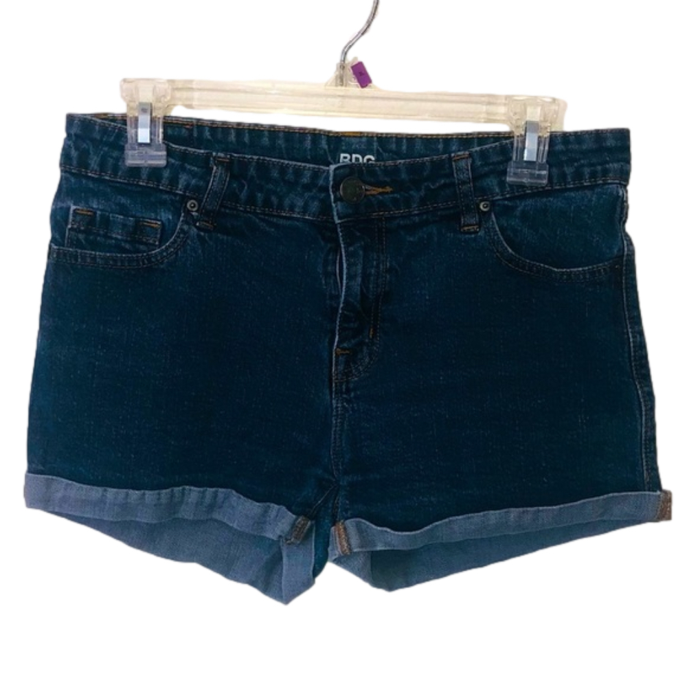 EDG Dark Wash Mid Rise Jean Shorts